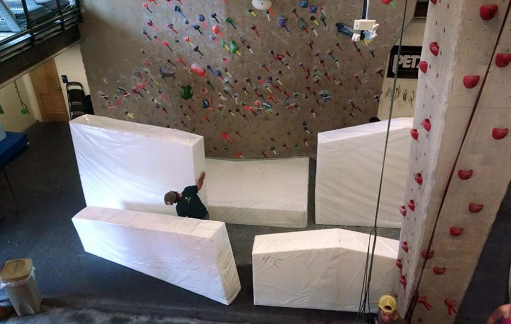 Installing Bouldering Flooring