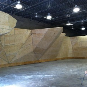 Construction phase with Leading Edge Climbing Walls